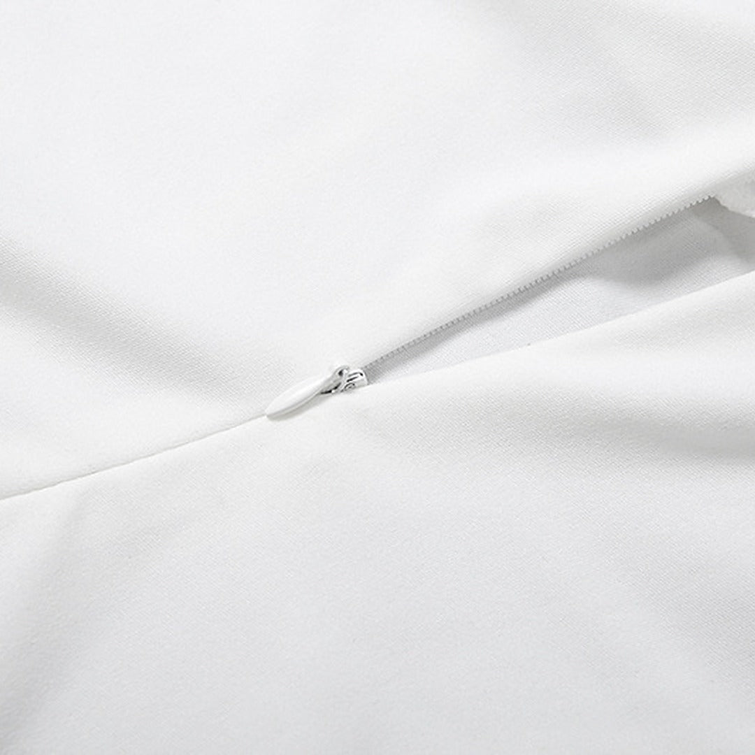 Off-Shoulder Corset Mini Dress with Textured Floral Detail