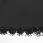 Long Sleeve Bodycon Mini Dress with Lace Trim Detail