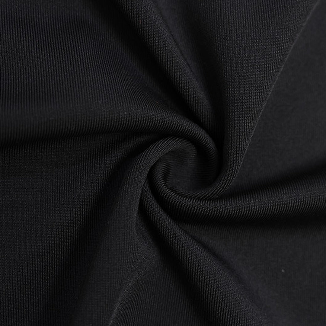 Close-up of black fabric with a visible texture