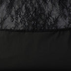 Off-Shoulder Lace Bodycon Maxi Dress with Sheer Panel