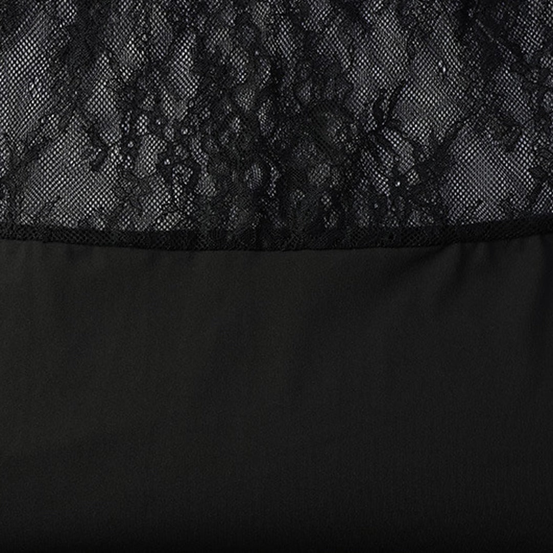 Off-Shoulder Lace Bodycon Maxi Dress with Sheer Panel