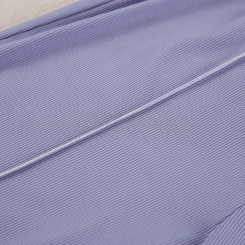 Ribbed Knit Lounge Set - Crop Tank and Pants