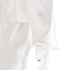 White Satin Crop Top and Maxi Skirt Set