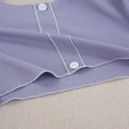 Ribbed Knit Lounge Set - Crop Tank and Pants